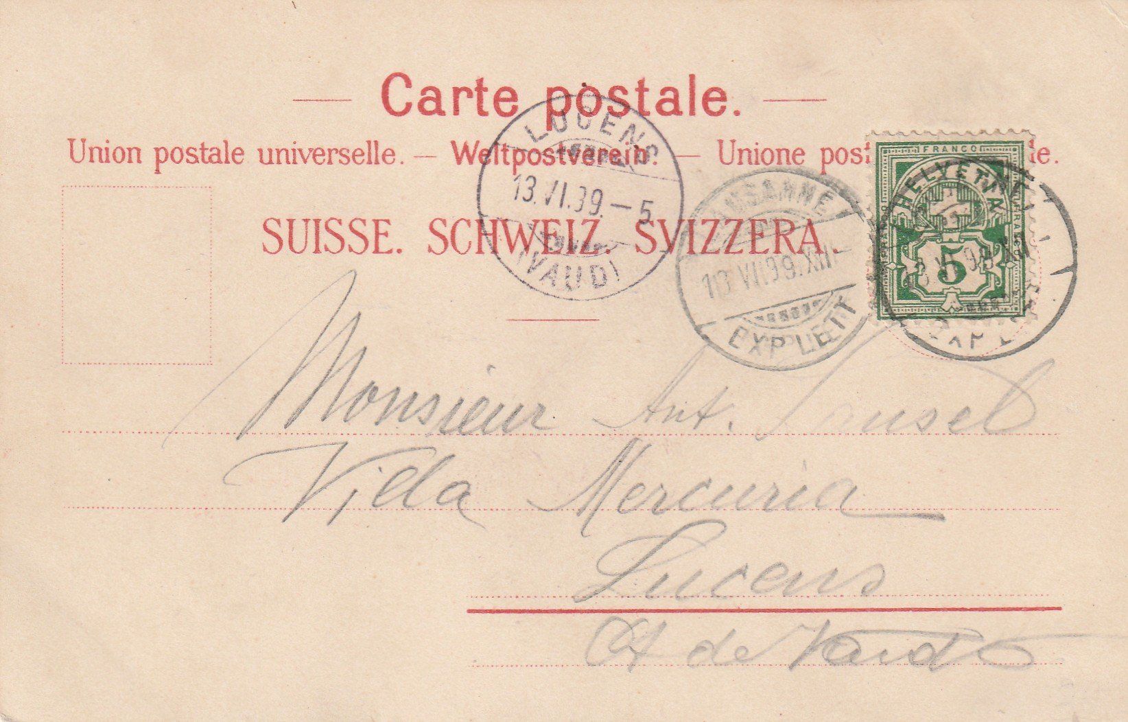 Cartoline postali: Ouchy Le Port – Usato da Rorschacherberg venduto da fratovi2 1