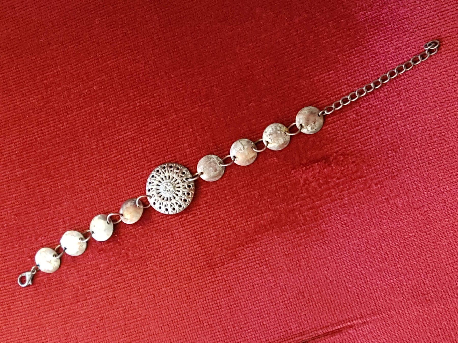 Armbänder & -reifen: Armband Mittelalter style kupfr.-silbrig – Gebraucht aus Ettingen von Maranathatalitha 9