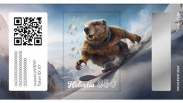 Swiss Crypto Stamp 4.0 - Snowboard  (ID 20)