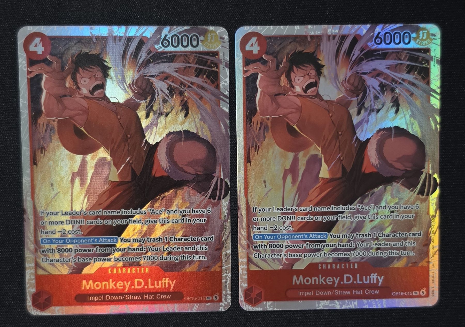 Bandai Carte collezionabili: 2X MONKEY.D.LUFFY OP16-015 SR - ONE PIECE – Nuovo (secondo la descrizione) da Melano venduto da emm_m2jq