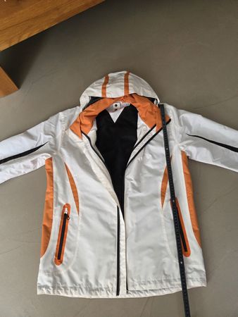 Skijacke inkl Softshell Jacke Damen Grösse S Weiss Orange 