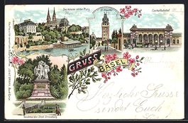 Litho Basel, Gesamtansicht, Denkmal der 