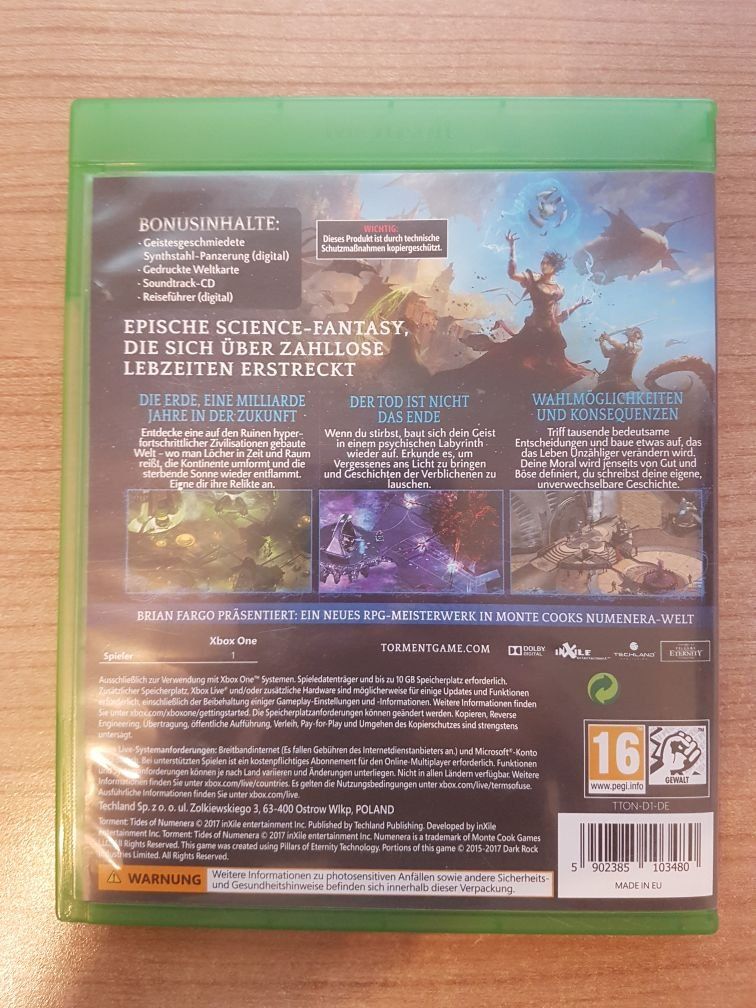 Microsoft Giochi: Torment - Tides of Numenera – Usato da Winterthur venduto da Men_in_black 1