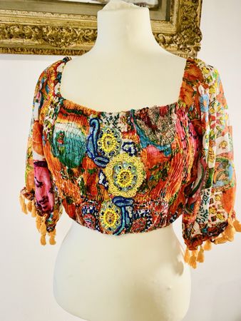 Antica Sartoria Blusen Top bauchfrei M