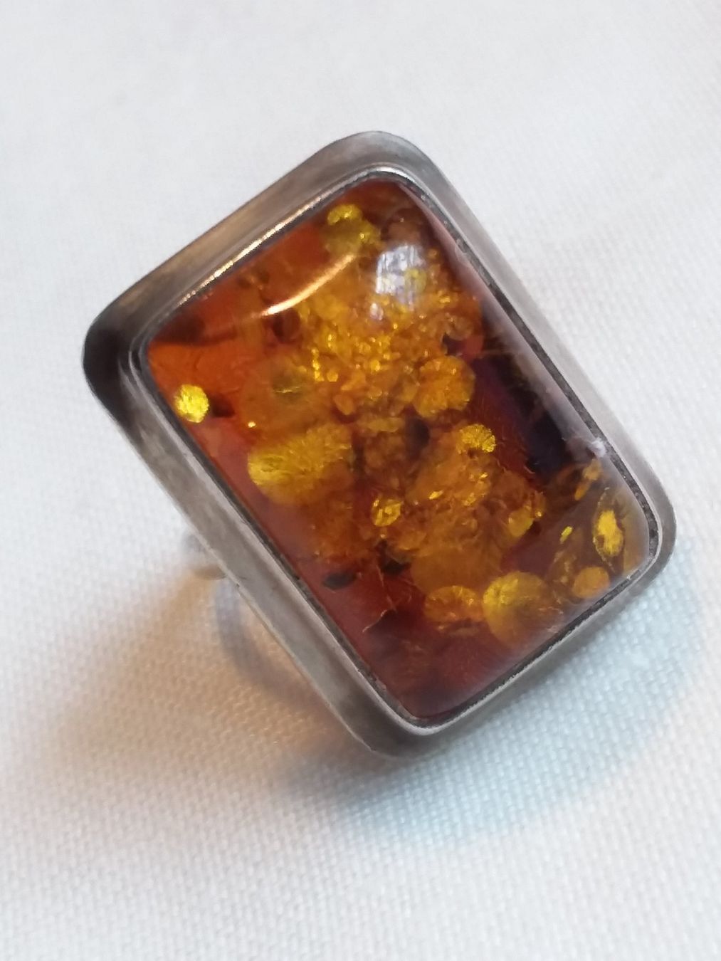 Anelli: Vintage Bernstein Sterling Silber Ring, Grösse 53 – Usato da Zürich venduto da gutsan 1