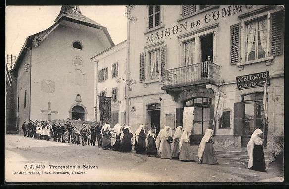 Cartes postales: AK Salvan, Procession – D'occasion à Berlin par bartko-reher