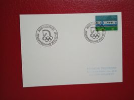 Beleg auf Karte Sonderstempel Luzern 25. Schach Olympiade