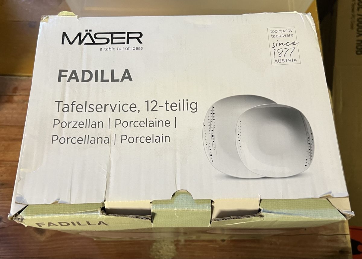 Set di piatti: Fadilla Tafelservice 12-teilig – Nuovo (secondo la descrizione) da Trimbach venduto da bonehd 1