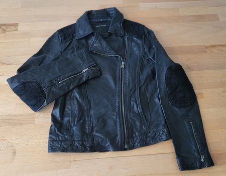 Marc O'Polo Lederjacke (Echtleder) - Schwarz - Gr. 34 - Neu