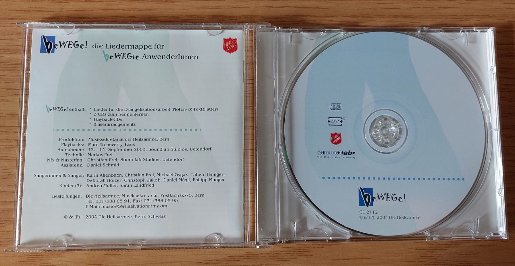 CDs: CD:  bewege! - Liedermappe der Heilsarmee – Gebraucht aus Urtenen-Schönbühl von Kahru 2