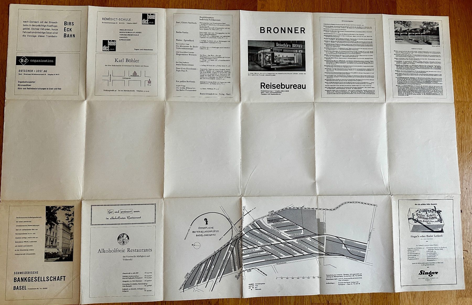 Cartine & Atlanti: Stadtplan Basel und Umgebung 1961 – Usato da Zürich venduto da allp 5