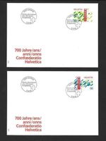 2 FDC 799-800 Serie Einzelmarken ET 5.9.1990