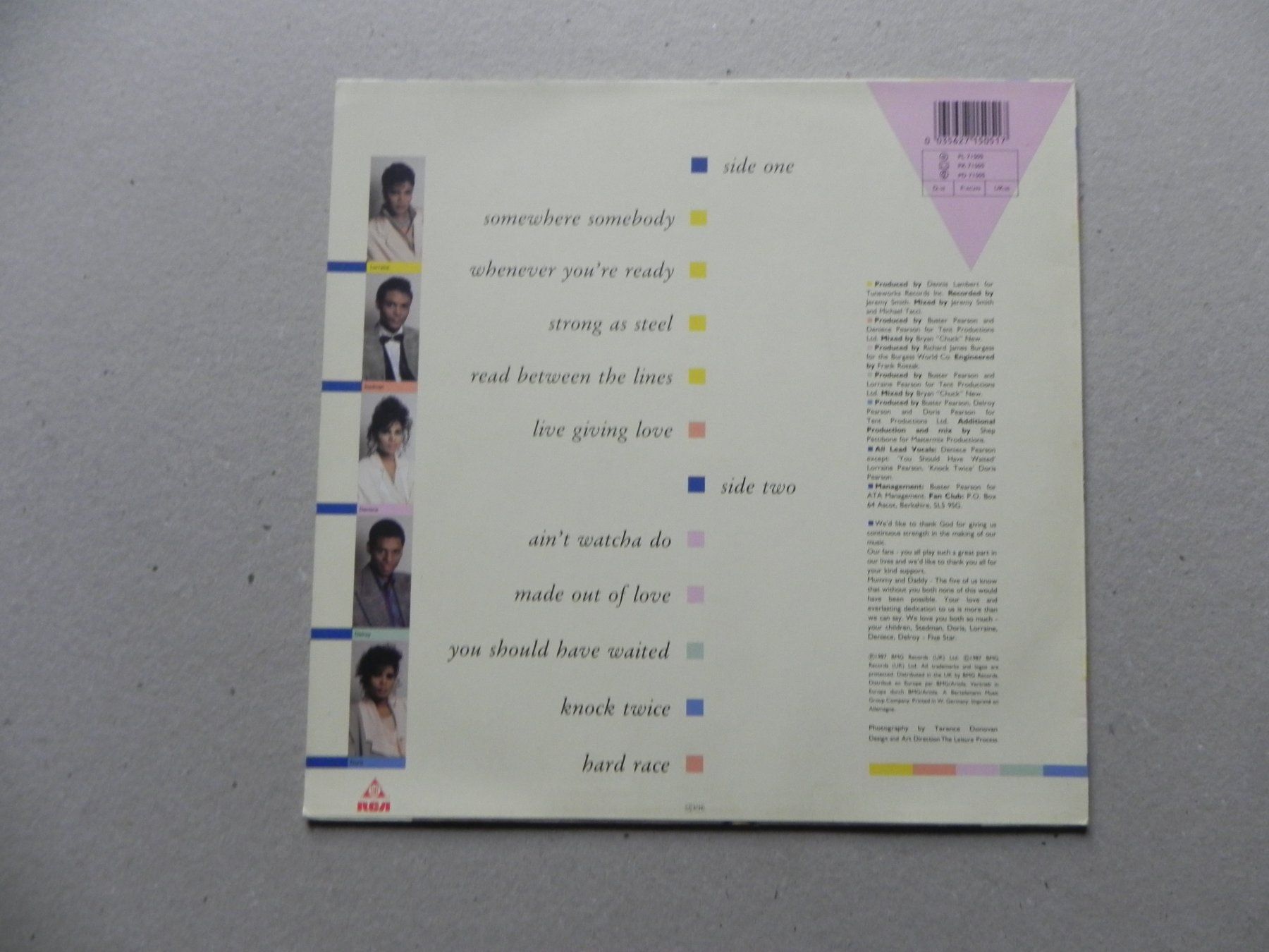 Dischi in vinile: LP brit. Pop R & B Group 5 Star 1987 Between the Lines – Usato da Siebnen venduto da krimsie 1