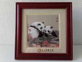 Broderie chinoise, brocart panda