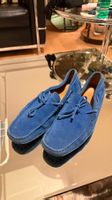 Tod’s electric blue loafers, size 9