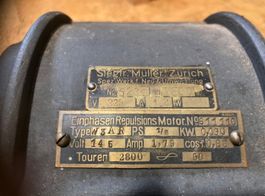 Einphasen Repulsionsmotor Sieg. Müller Zürich