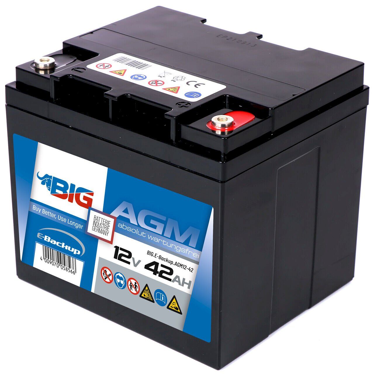 Batterie: BIG E-Backup AGM 12V 42Ah – Nuovo e nell'imballaggio originale da Bottighofen venduto da zaap 1