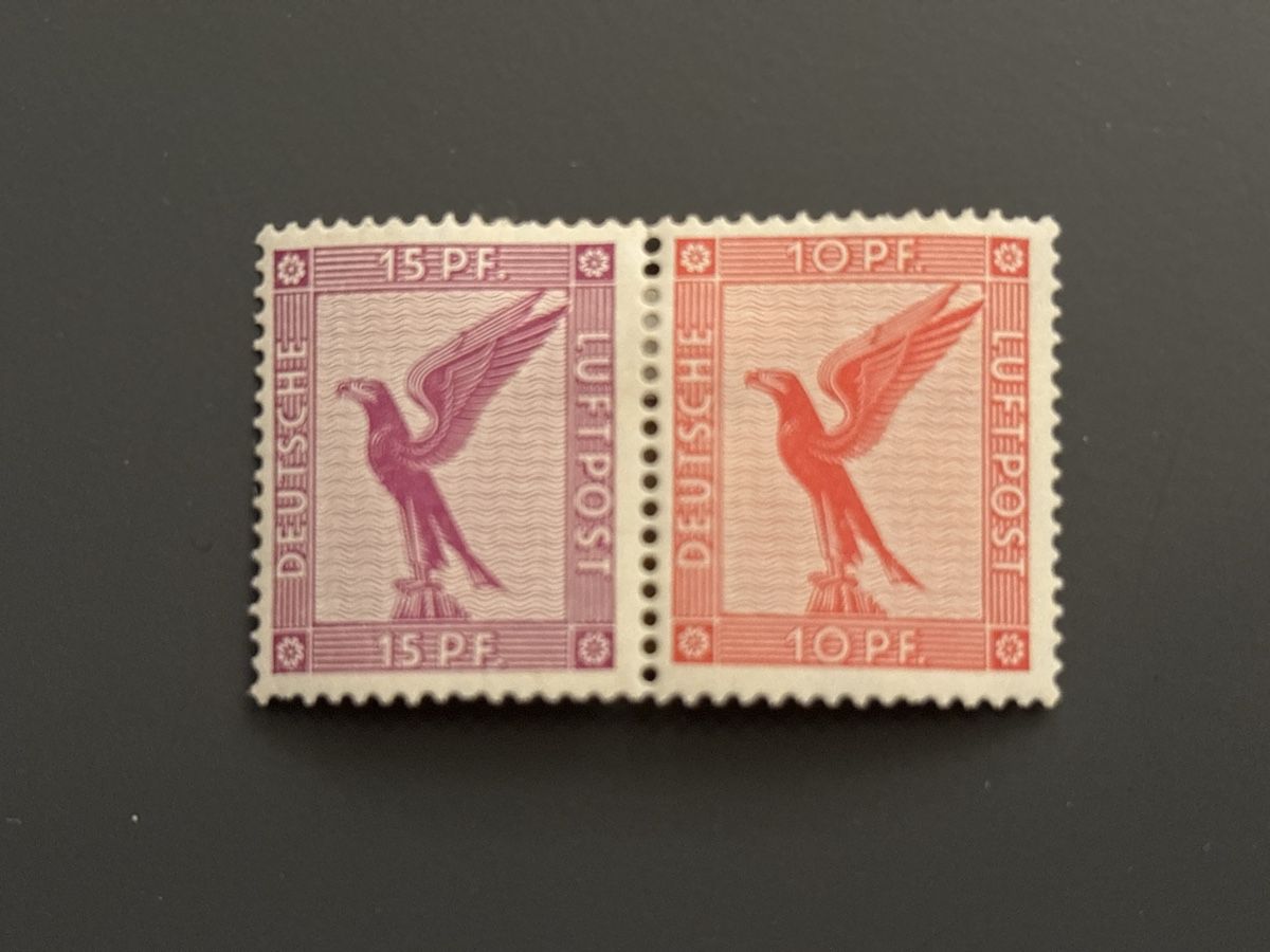 Alben: Zusammendruck W 22 "Flugpost 1930" Postfrisch – Gebraucht aus Zürich von sugugus