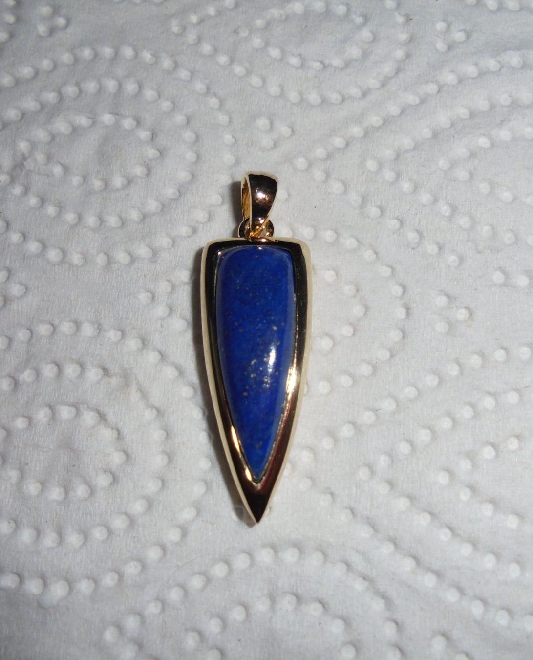 Anhänger: Echtschmuck: Lapislazuli-Silberanhänger, vergoldet – Neu (gemäss Beschreibung) aus Zuchwil von maumauchi 6