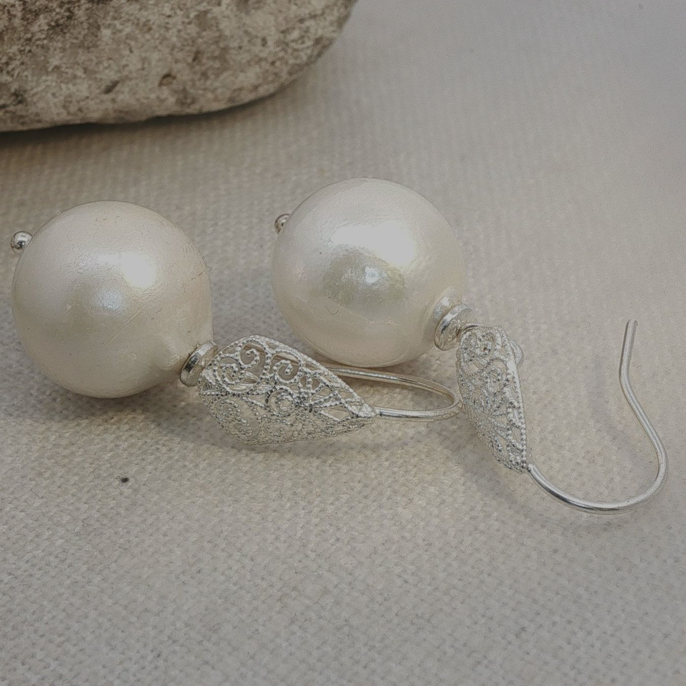 Olga Ribler Ohrringe & -stecker: Sterling Silber 925 Unikate Ohrringe mit Perlen – Neu (gemäss Beschreibung) aus Luzern von Schmuckoutlet 2