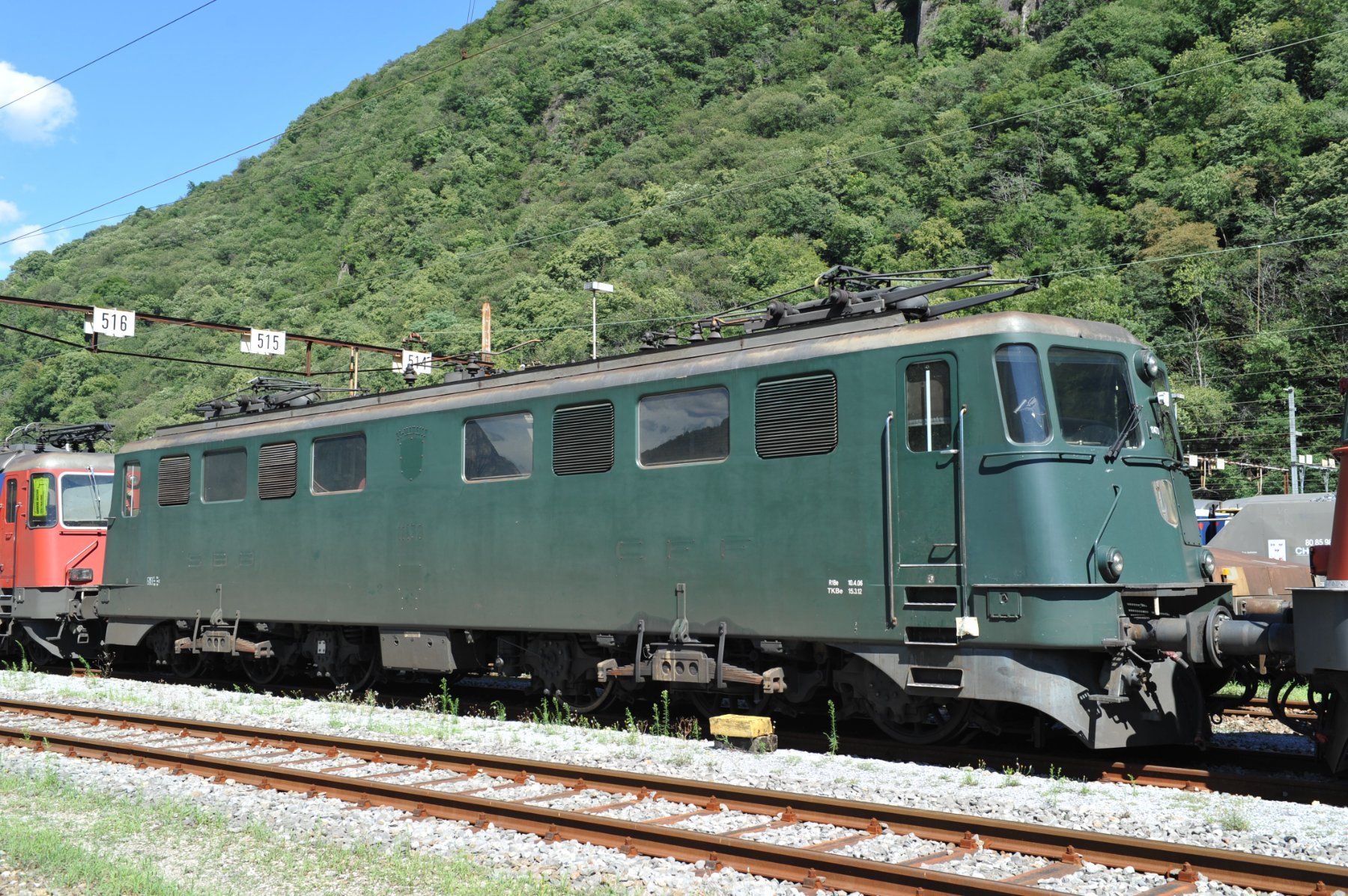 SBB/CFF/FFS Insegne: SBB Loknummer Schild von Ae 6/6 – Usato da Dietikon venduto da Lascodi 3