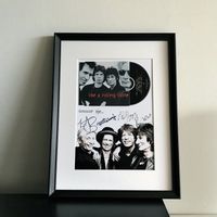 Rolling Stones CD Framed Autogramm KULT Mick Jagger Rock