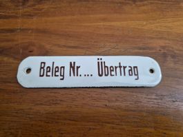 Altes Emailschild Firma Büro Lager Emaille Schild Vintage