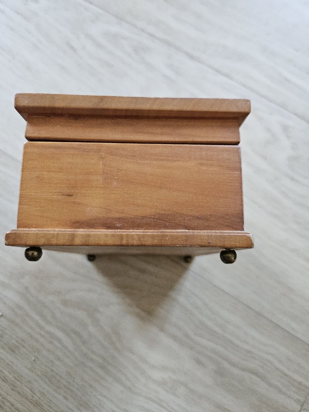 Barattoli: Boîte à bijoux en bois avec doublure rouge – Usato da La Joux FR venduto da car_ck96 4
