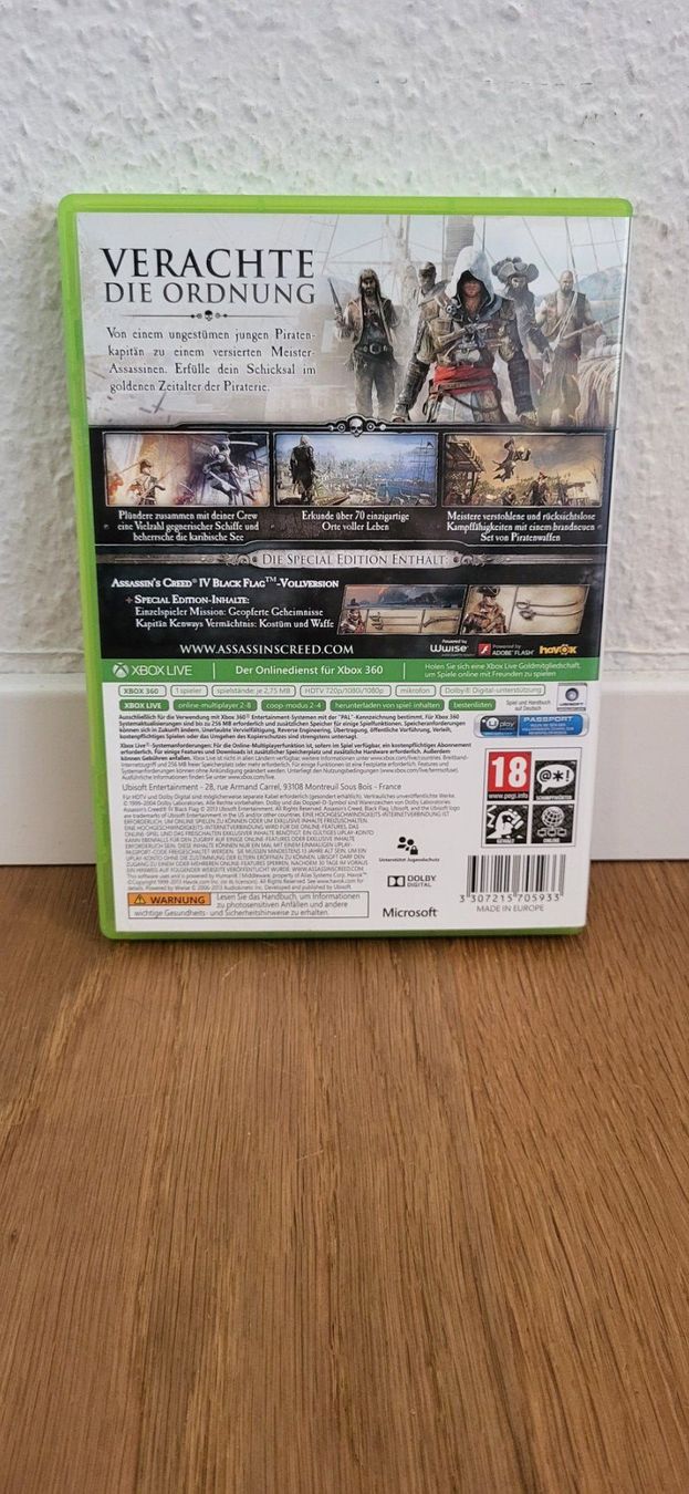 Microsoft Spiele: Xbox 360 - Assassins Creed 4 Black Flag – Gebraucht aus Münsingen von DigitaleSpielecke 1