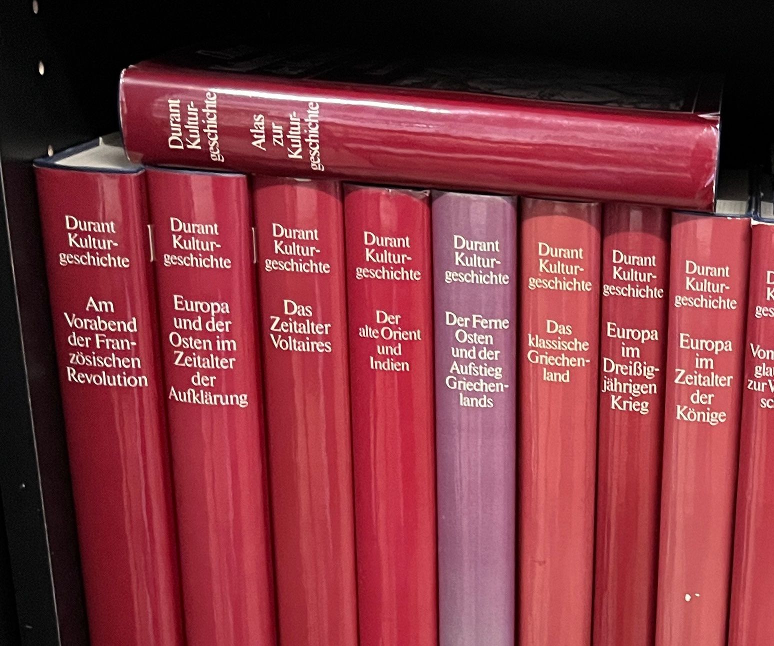 Libri: Durant Kulturgeschichte Buchreihe – Usato da Stetten AG venduto da Brissago25 2