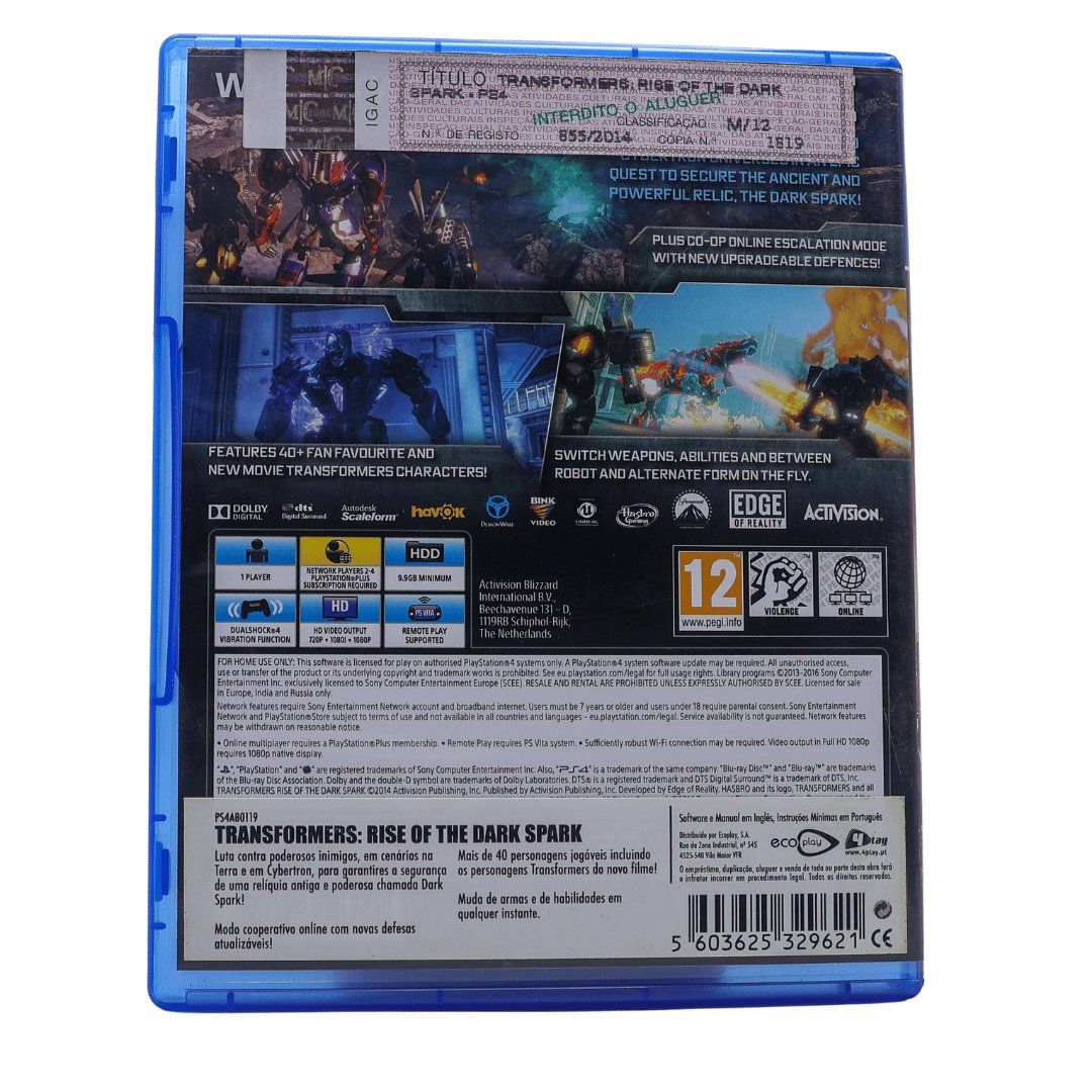 Giochi: Transformers Rise of the Dark Spark - PS4 – Usato da Paudex venduto da dindeboy 2