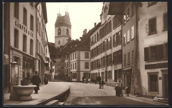 Cartoline postali: AK Aarau, Camper, Co mit Strassenpartie – Usato da Berlin venduto da bartko-reher