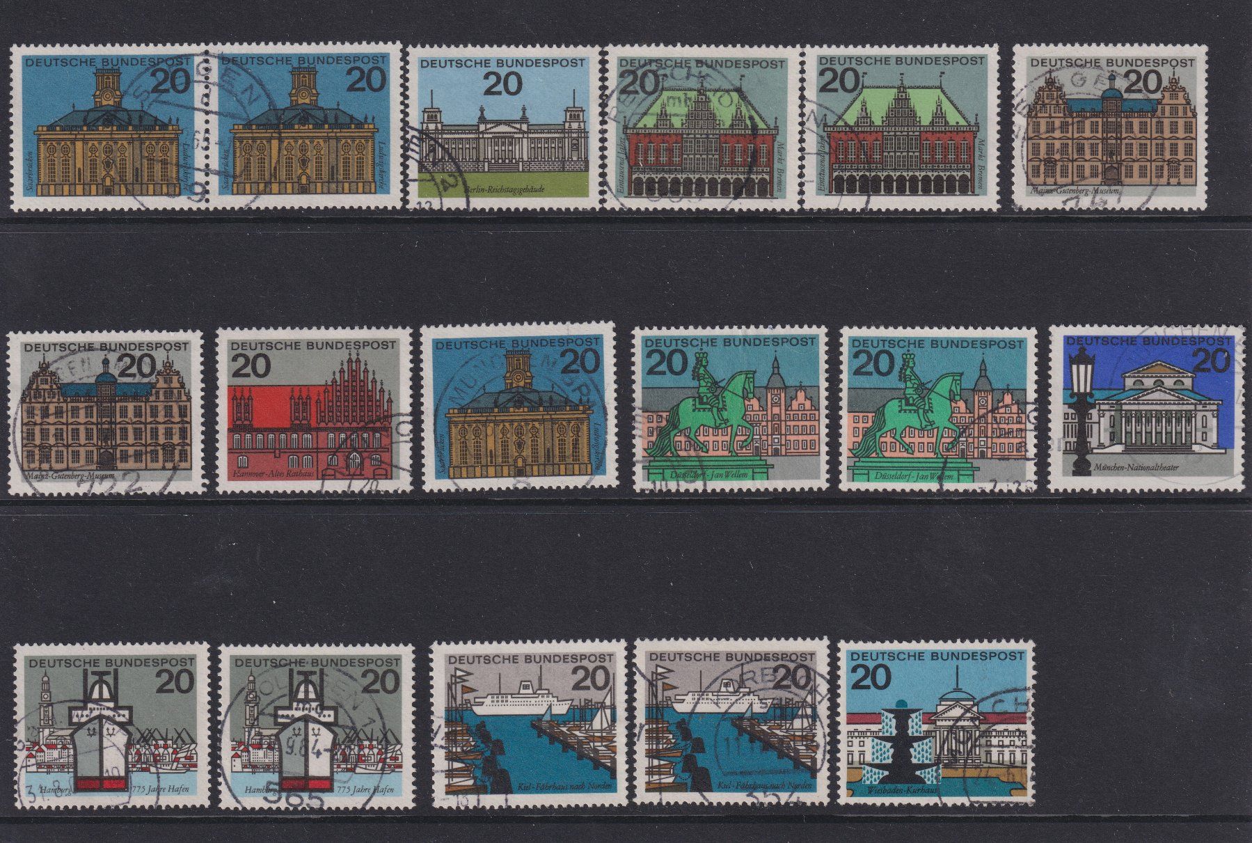 Alle Briefmarken: BRD divers – Gebraucht aus Bellach von qsearch 3
