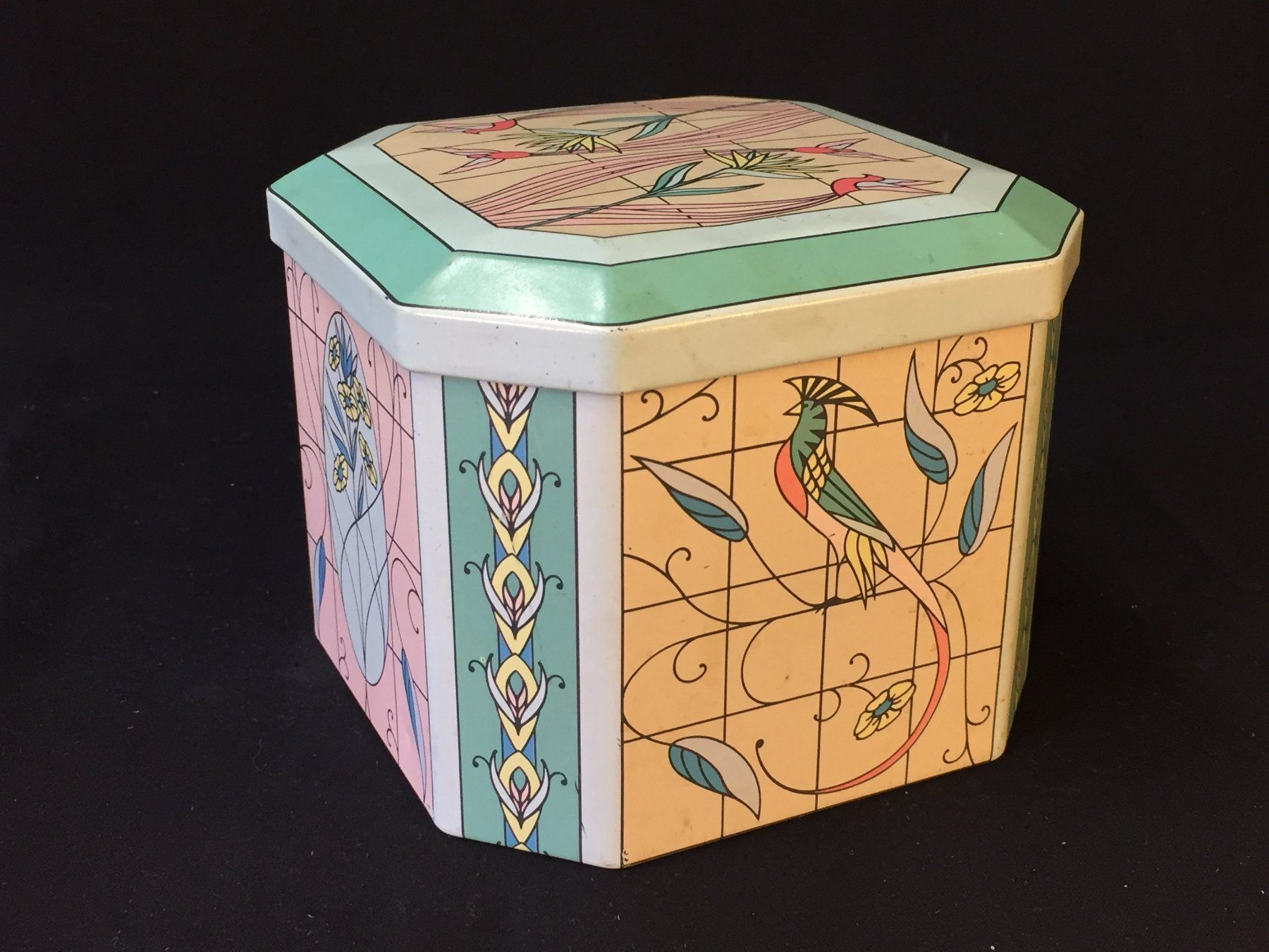 Zuckerdosen: Vintage Blech Deckeldose EDUSCHO – Gebraucht aus Schaffhausen von vintageworld 2