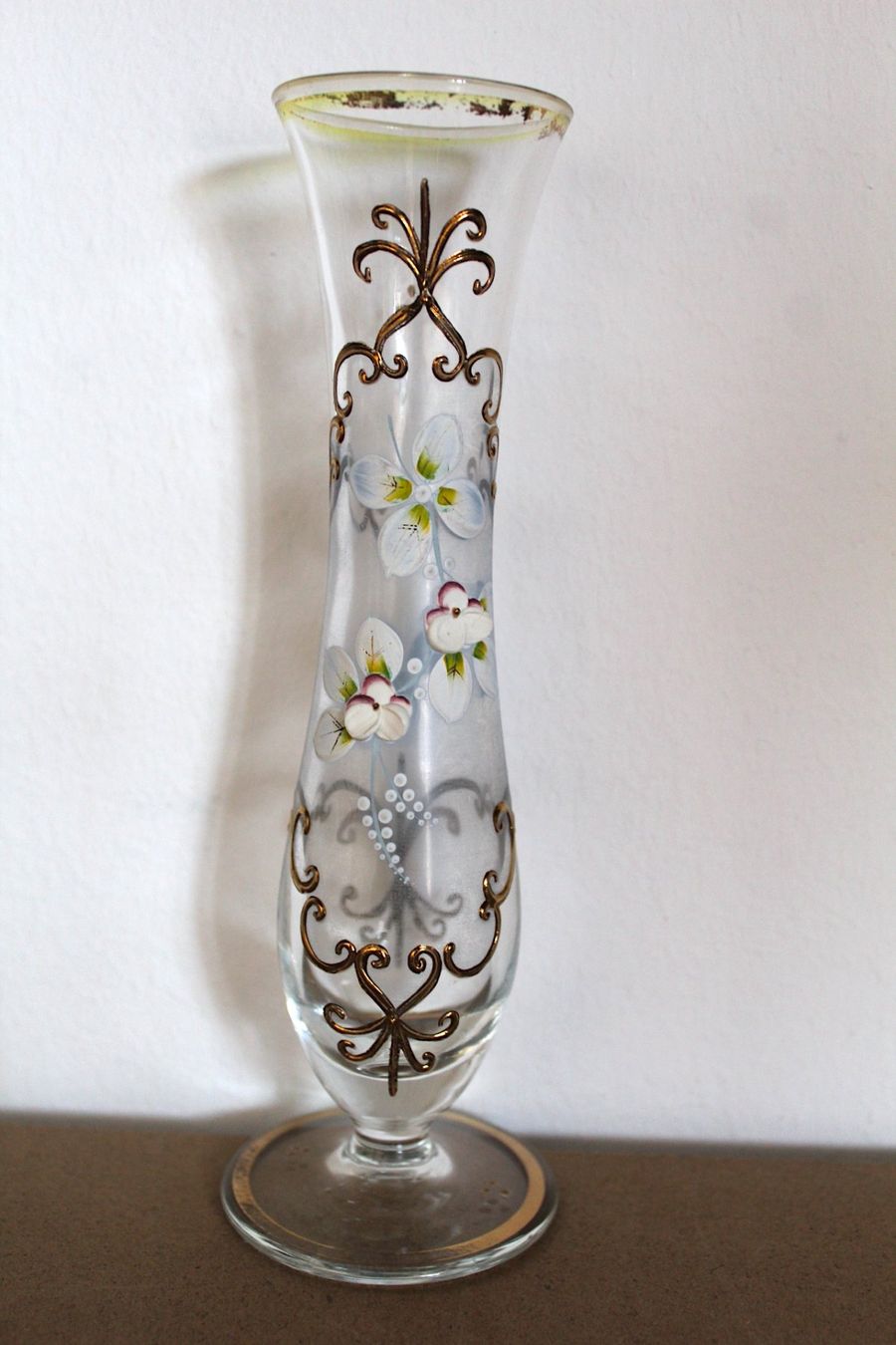 Vasen & Gefässe: Alte Mundgeblasene Glas Vase, – Gebraucht aus Locarno von fripui 1