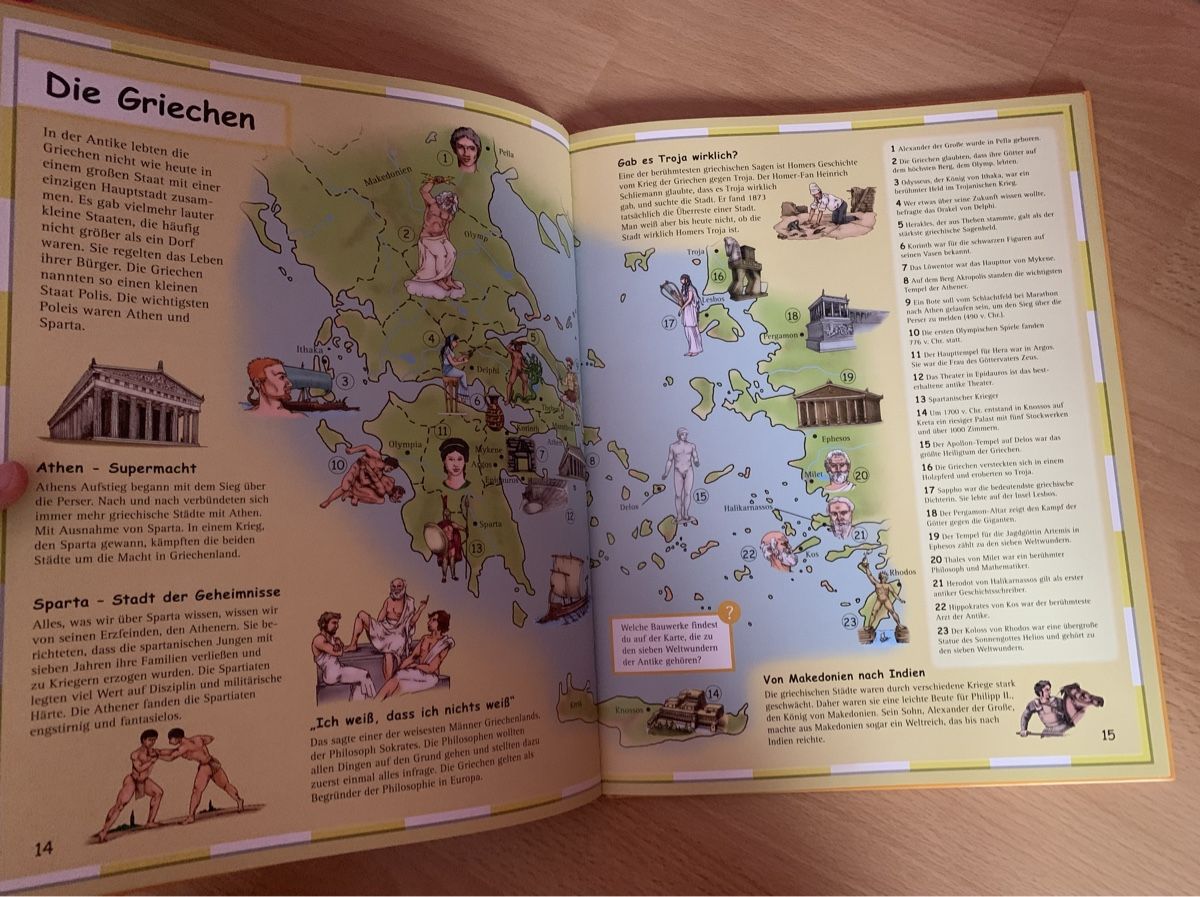 Libri: Kinderatlas Geschichte - Menschen, Länder, Epochen – Usato da Hünenberg See venduto da spartakus02 1