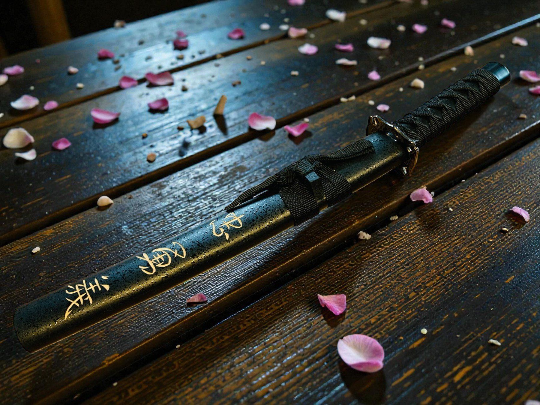Arte internazionale: Katana Schwert mit Scheide 50cm SCHWARZ M NEU – Nuovo e nell'imballaggio originale da Bergdietikon venduto da shopAgent 7
