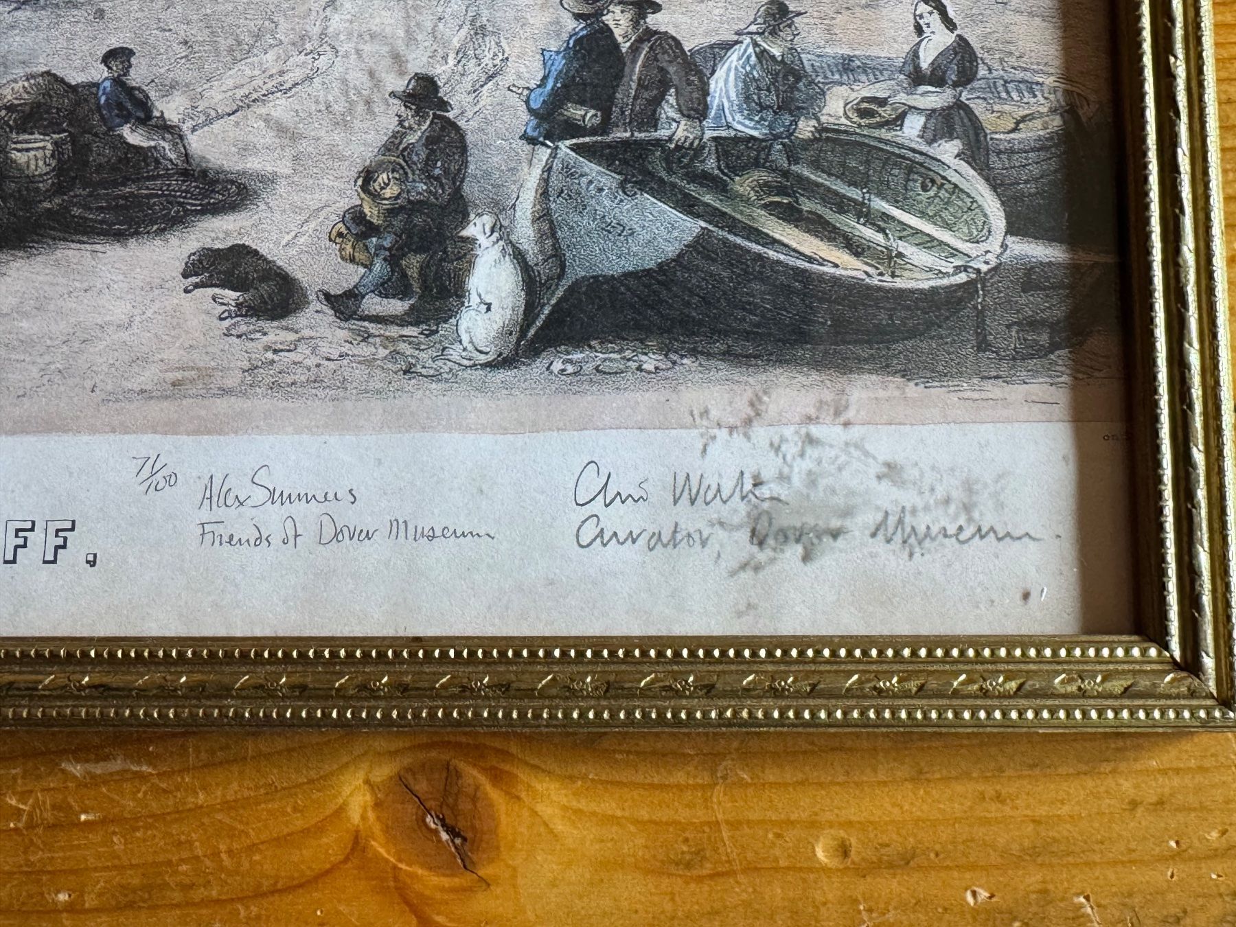 Incisioni: Print 71/100 herausgegeben Curator Dover Museum – Usato da Grabs venduto da Barbstucky 1