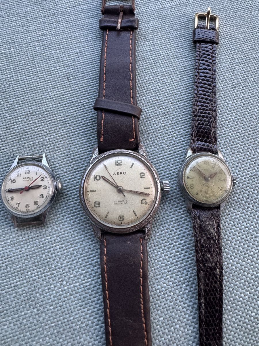 Orologi: Konvolut 3 alte Uhren Militär  – Difettoso da Sursee venduto da Dersempacher