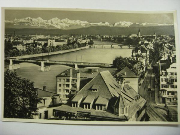 Cartoline postali: AK  Basel - die drei Brücken – Usato da Gundetswil venduto da Egro01
