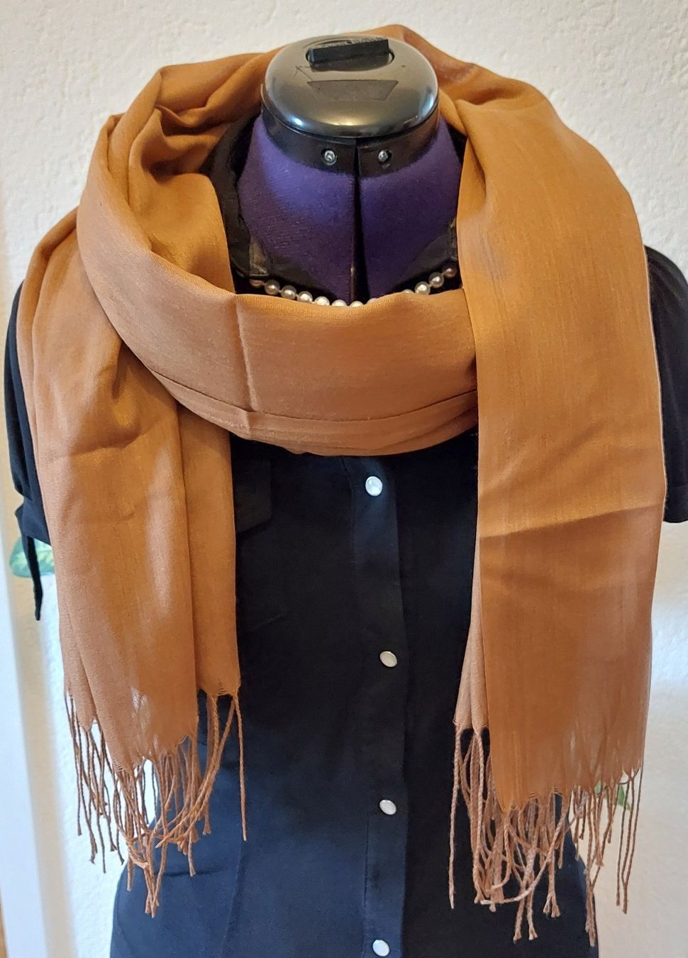 Foulard & Sciarpe: Weiche Pashmina Schal braun – Nuovo e nell'imballaggio originale da Zollikofen venduto da Blackie