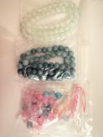 3 Stränge Glasperlen, Schmuck Basteln, Sommerfarben!