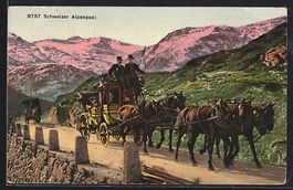 Schweizer Alpenpost, Postkutsche auf der