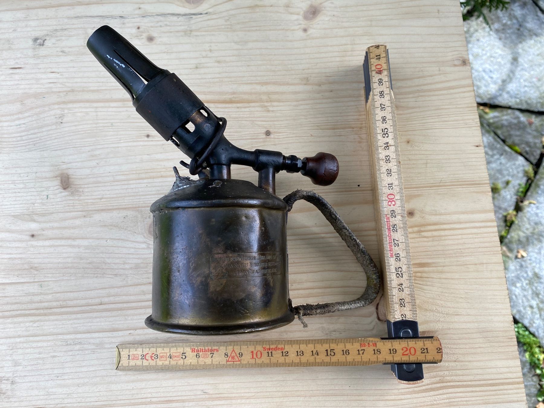 Tutti gli attrezzi: alte Lötlampe Max Sievert Stockholm – Usato da Feldbach venduto da Olive1 9