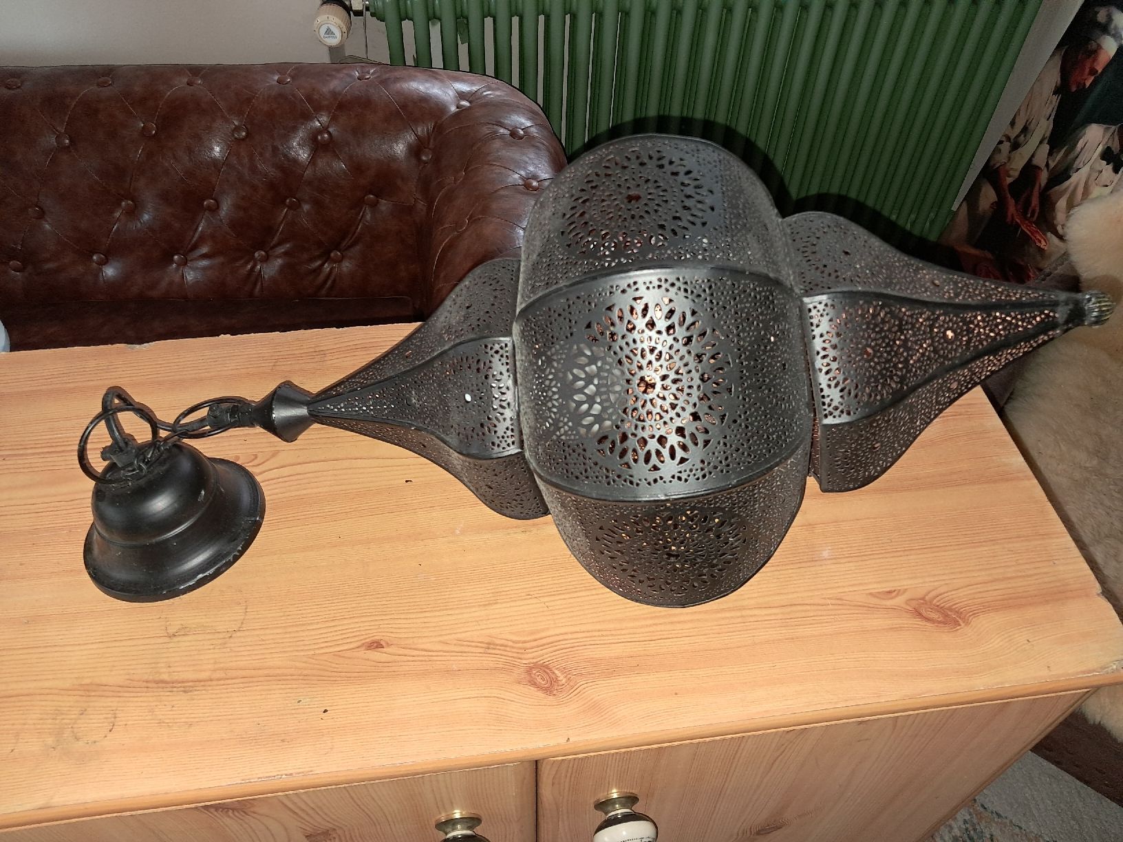 Kronleuchter & Deckenlampen: Wunderschöne alte Messinglampe – Gebraucht aus Menziken von cablegi