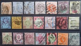 Grossbritannien ex. Kat. 38-119 gest. 1872/1909 Kat. 300 Eur