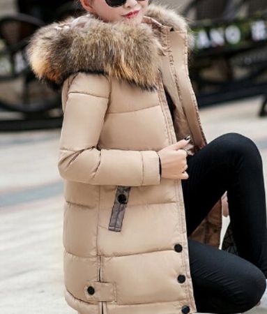 Beige warme Manteljacke Gr. XS - 230801