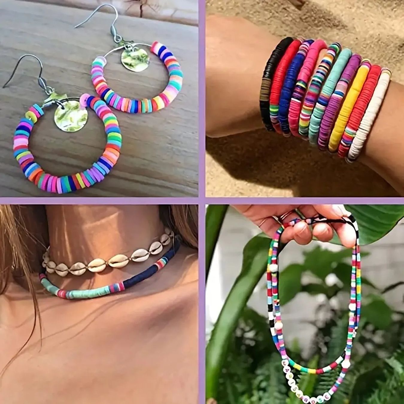 Perle (finte): 📌 Tonperlen Set in Regenbogenfarben – Nuovo e nell'imballaggio originale da Wittenbach venduto da ChinaSeidenstrasse 7