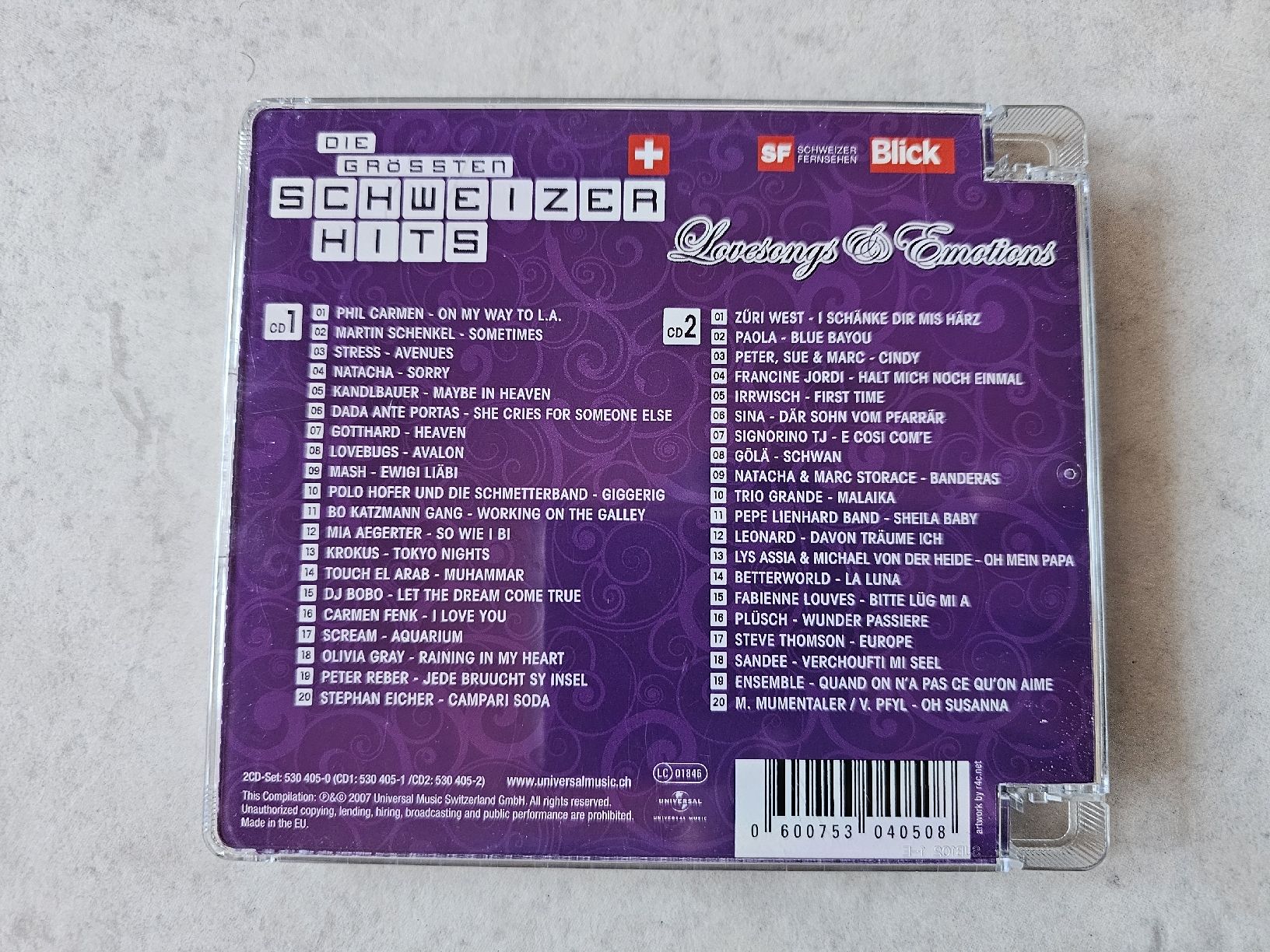 CD: Die grössten Schweizer Hits  -  Lovesongs & Emotions / 2 CD' – Usato da Schneisingen venduto da backstore24 1