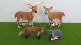 Schleich Tierfiguren Set,  4 Stück, neuwertig